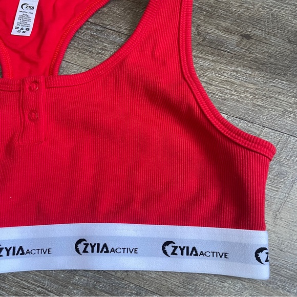 ZYIA Red Sports Bra size Large - Picture 3 of 5